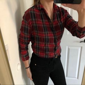 NWOT Madewell Plaid Flannel Shirt Small